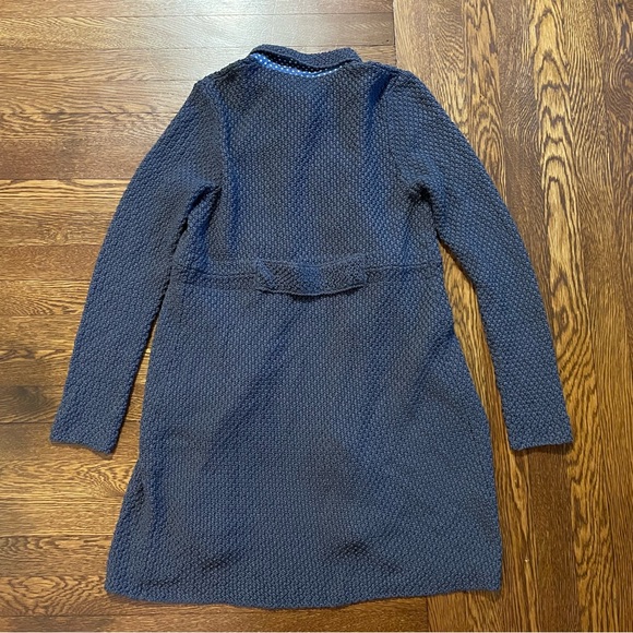 Boden Long Gray Knit Sweater Cardigan Size 12 - Picture 13 of 16